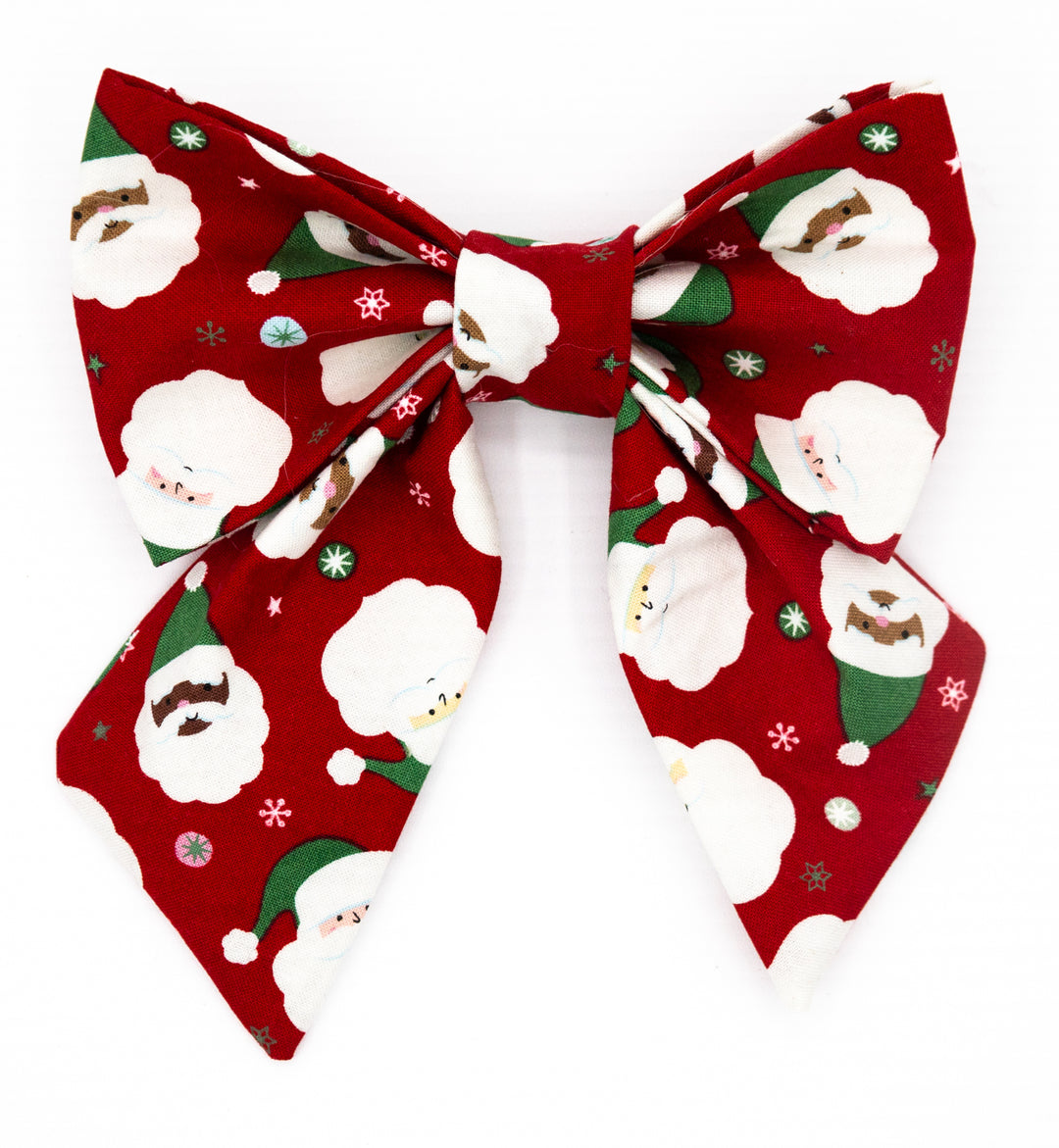 Jolly Santa Holiday Lady Bow