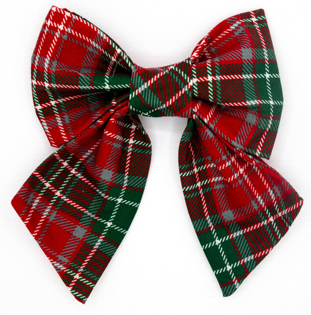 Tartan Christmas Plaid Lady Bow