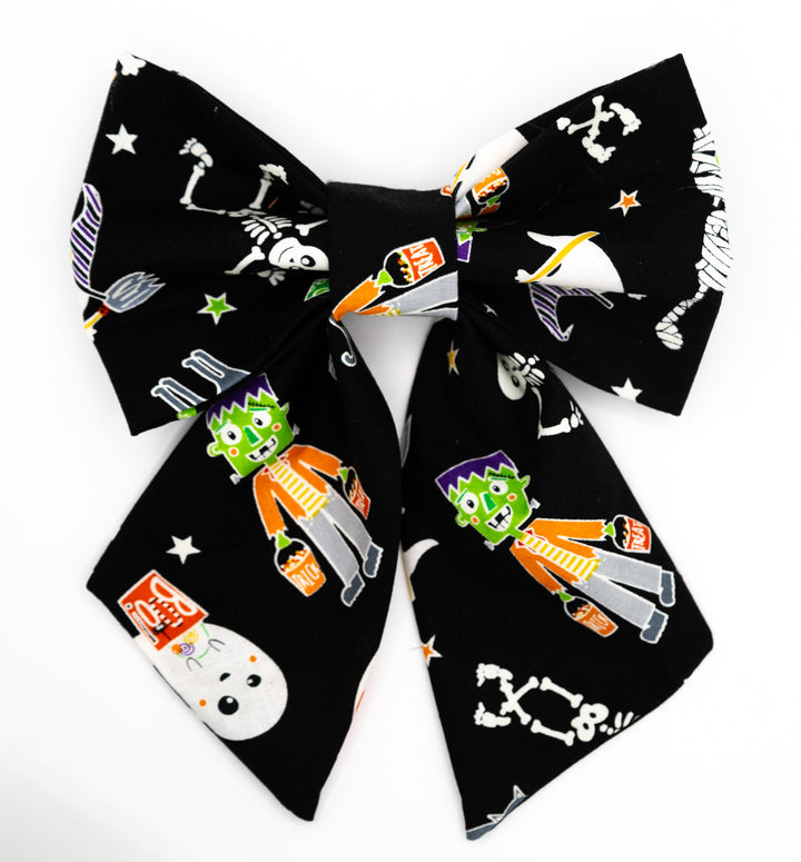 Halloween Spirits Fun Glow In the Dark Lady Bow