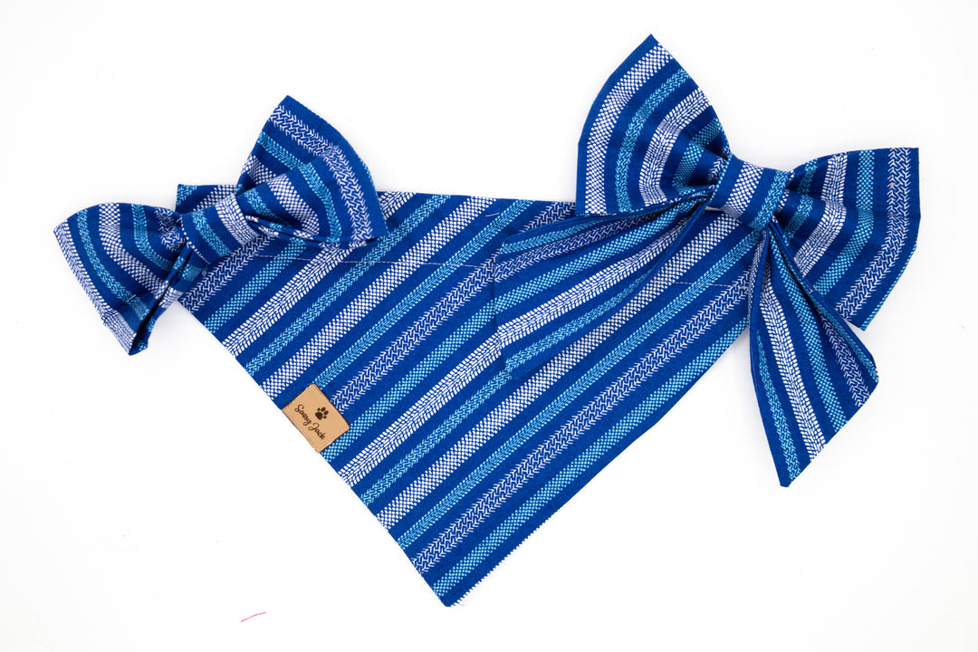 Nautical Stripe Lady Bow