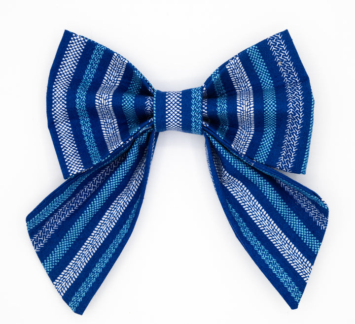 Nautical Stripe Lady Bow