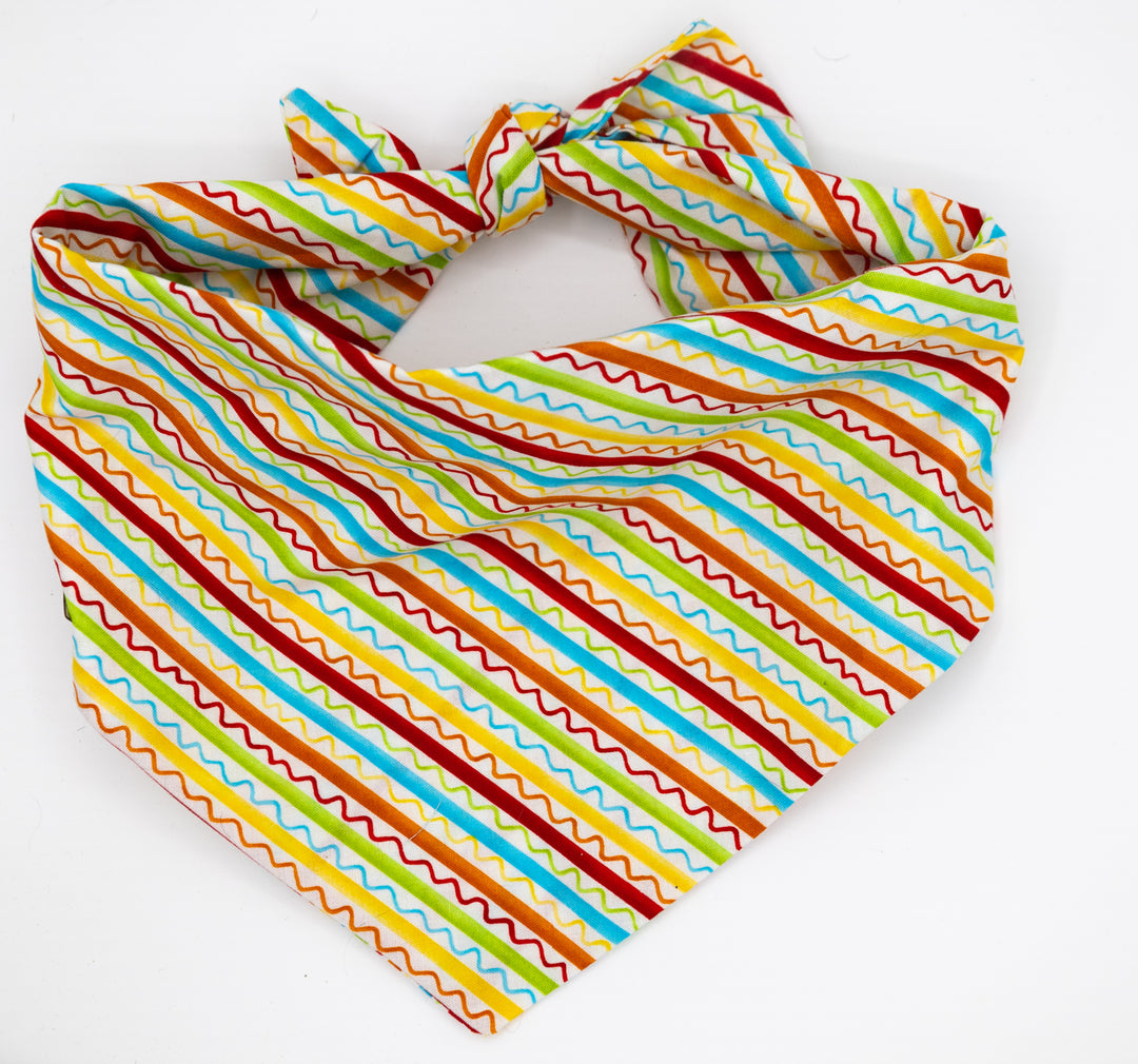 Squiggles & Stripes Bandana