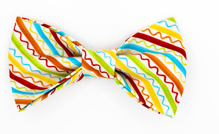 Squiggles & Stripes Bow Tie