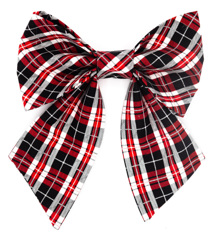 Holiday Elegance Plaid Lady Bow